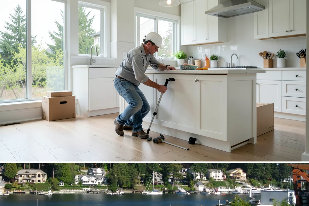 Drain Line Installation in Gig Harbor, Pierce County, WA - Interior drain work can be scheduled any time of year without weather concerns.