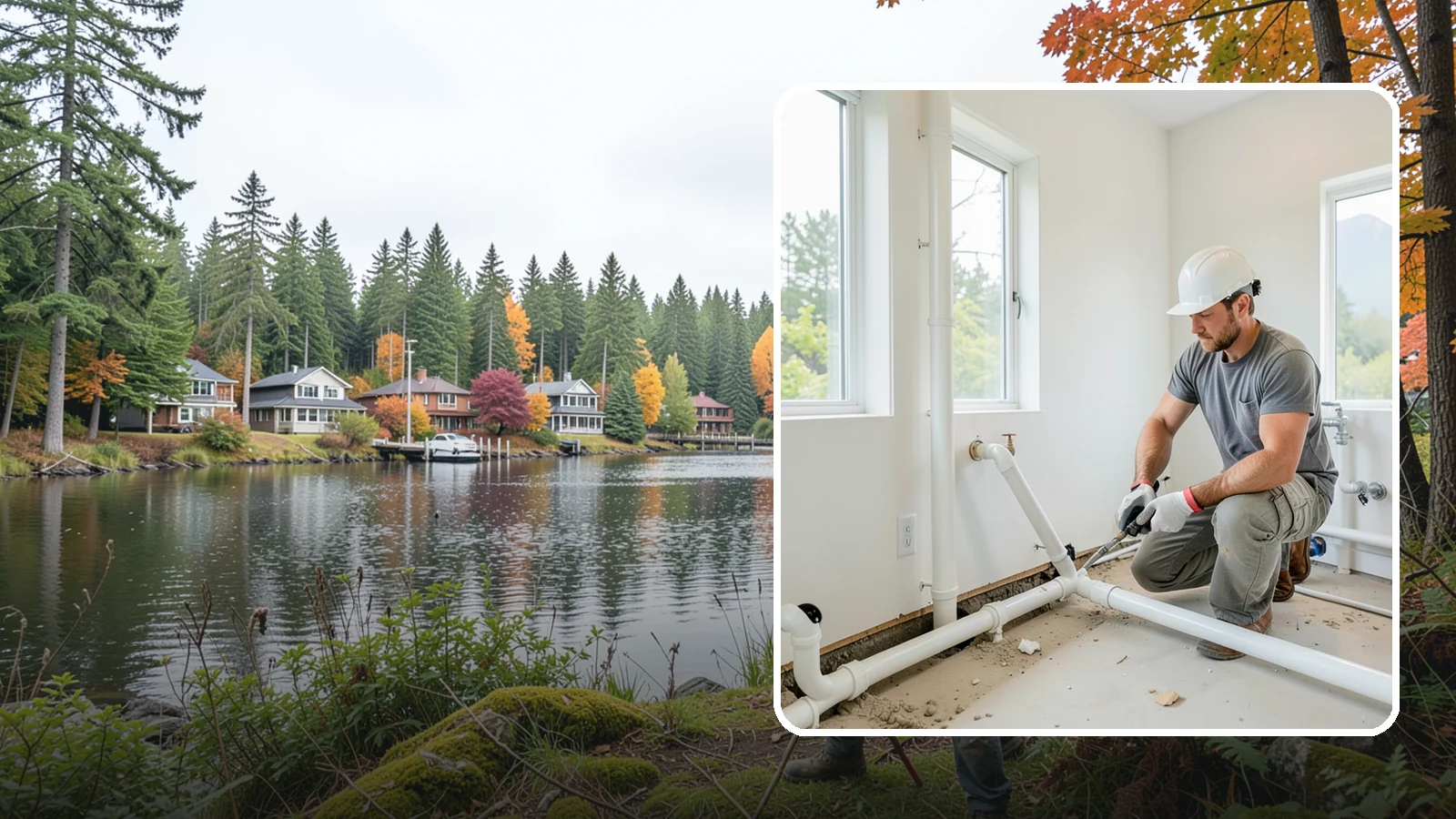 Drain Line Installation in La Conner, Skagit County, WA - We install and reroute interior drain and waste lines for remodels, additions, and fixture relocations.