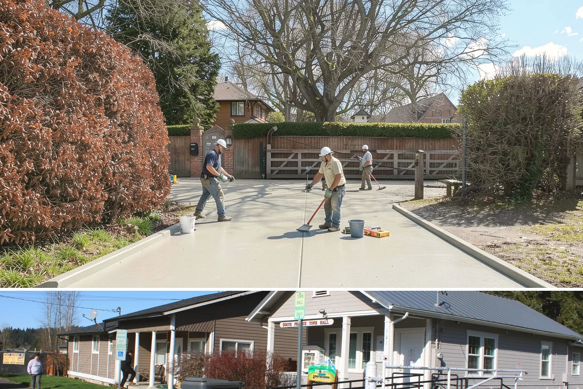 Drain Line Installation in South Prairie, Pierce County, WA - Interior drain work can be scheduled any time of year without weather concerns.