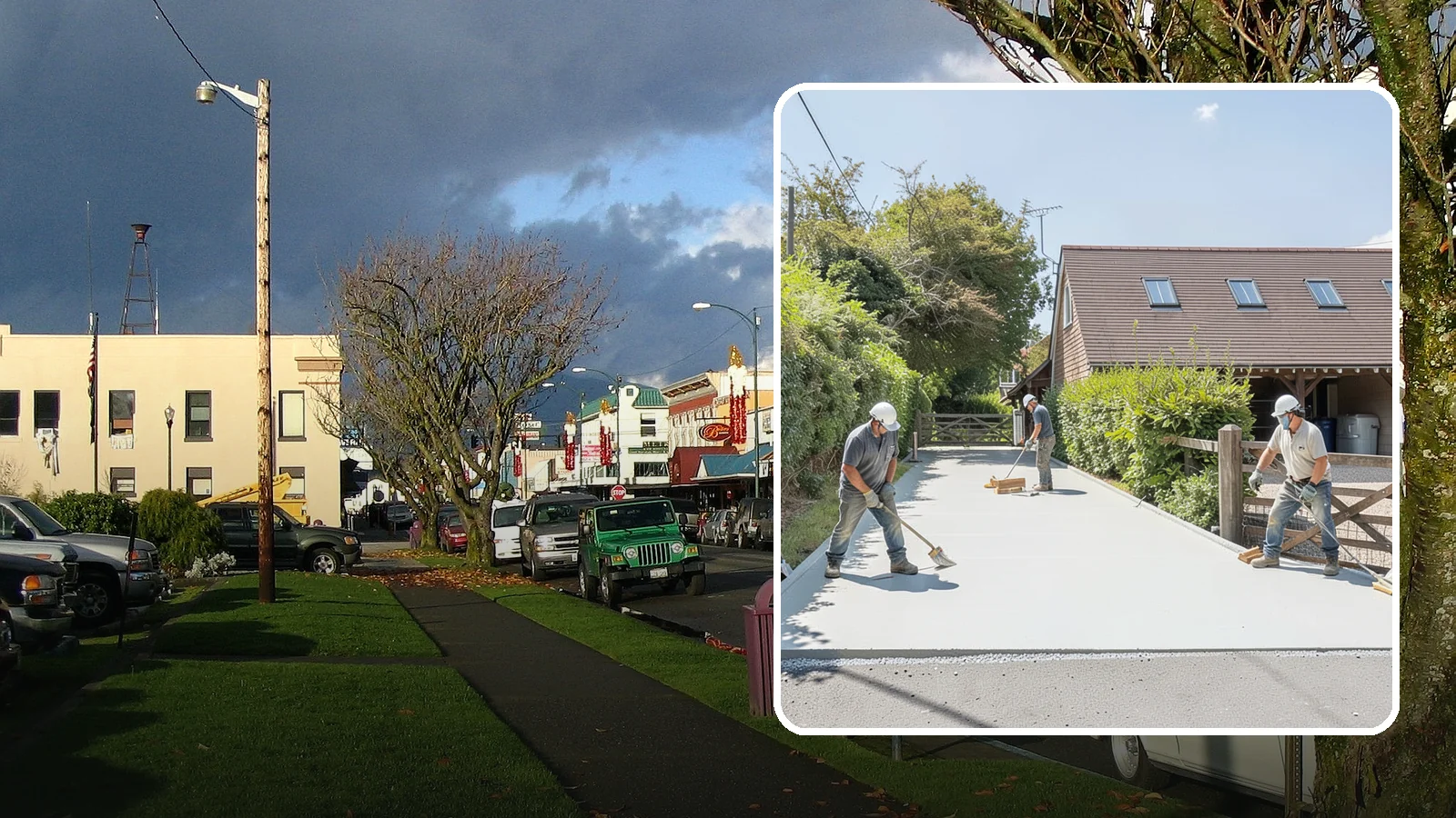 Driveway Apron Installation in Arlington, Snohomish County, WA - Building the transition where your driveway meets the street to a smooth, code-compliant, durable standard.