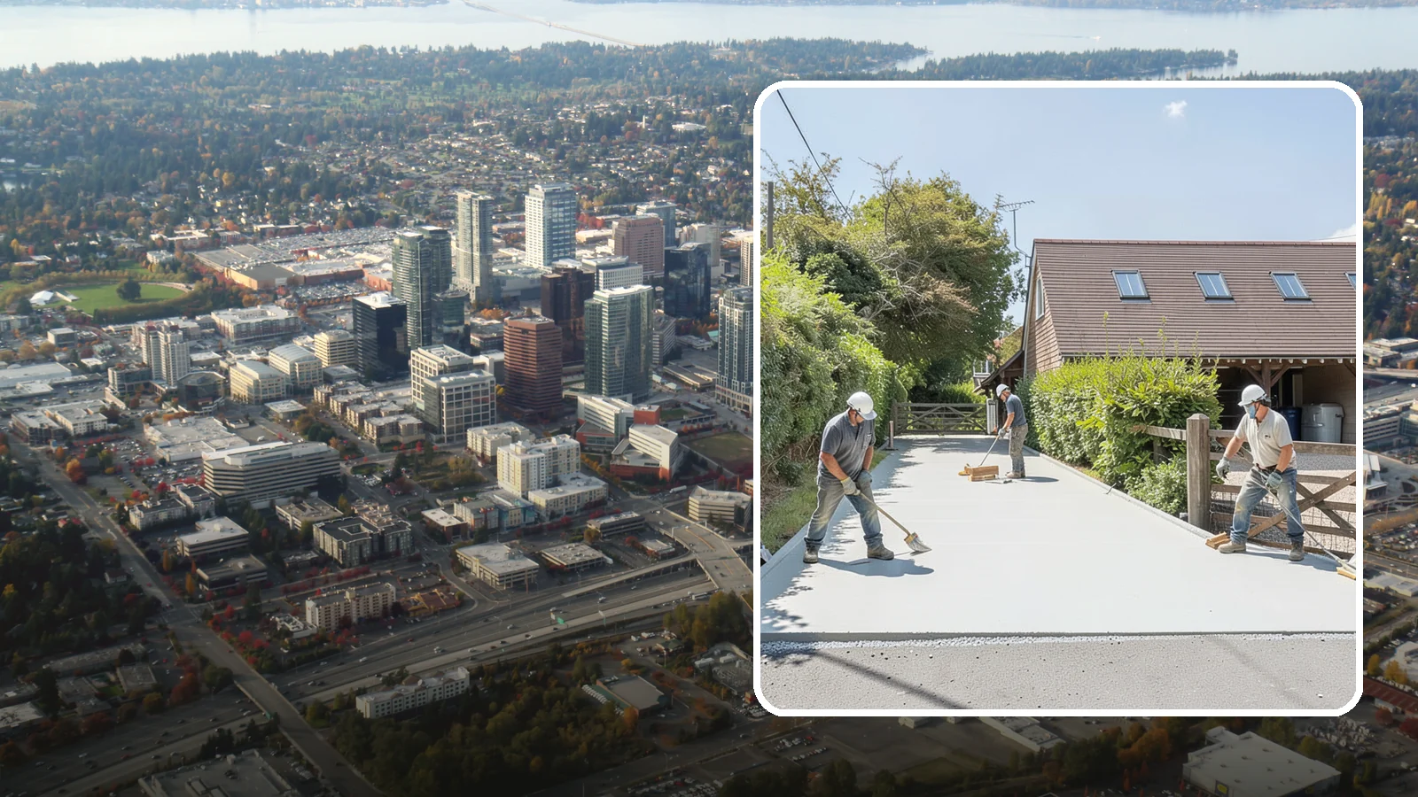 Driveway Apron Installation in Bellevue, King County, WA - Building the transition where your driveway meets the street to a smooth, code-compliant, durable standard.