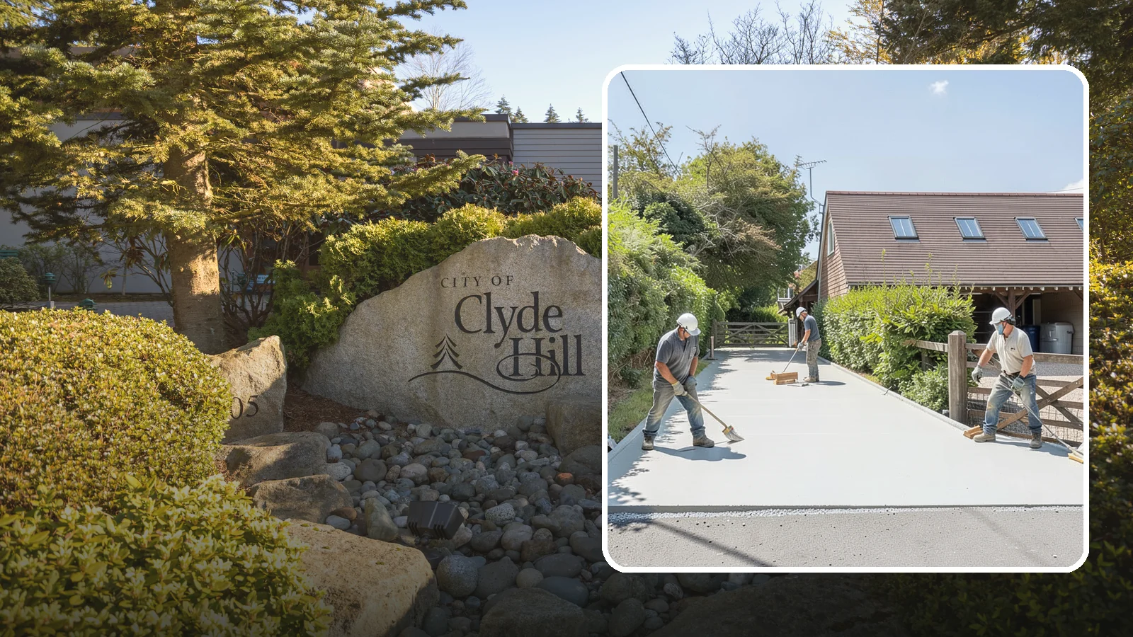 Driveway Apron Installation in Clyde Hill, King County, WA - Building the transition where your driveway meets the street to a smooth, code-compliant, durable standard.