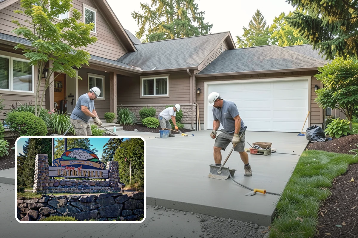Driveway Apron Installation in Eatonville, Pierce County, WA - Creates a smooth, durable street-to-driveway transition