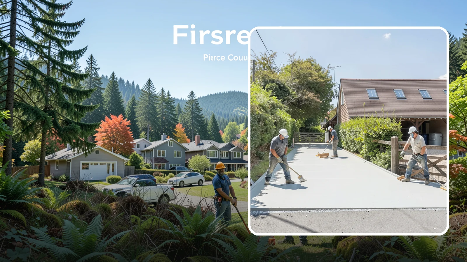 Driveway Apron Installation in Fircrest, Pierce County, WA - Building the transition where your driveway meets the street to a smooth, code-compliant, durable standard.