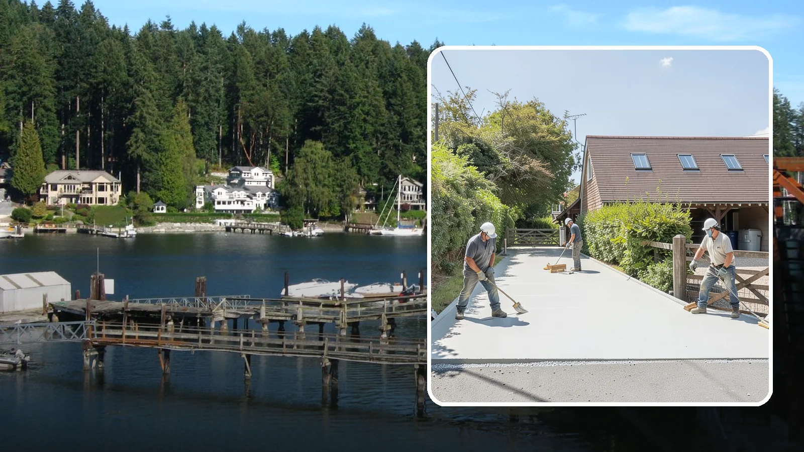 Driveway Apron Installation in Gig Harbor, Pierce County, WA - Building the transition where your driveway meets the street to a smooth, code-compliant, durable standard.