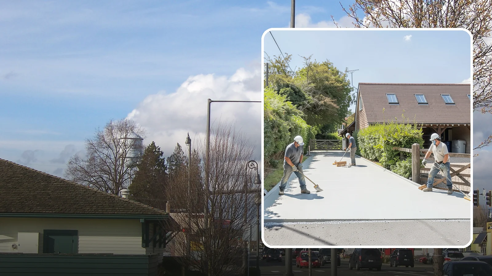 Driveway Apron Installation in Marysville, Snohomish County, WA - Building the transition where your driveway meets the street to a smooth, code-compliant, durable standard.