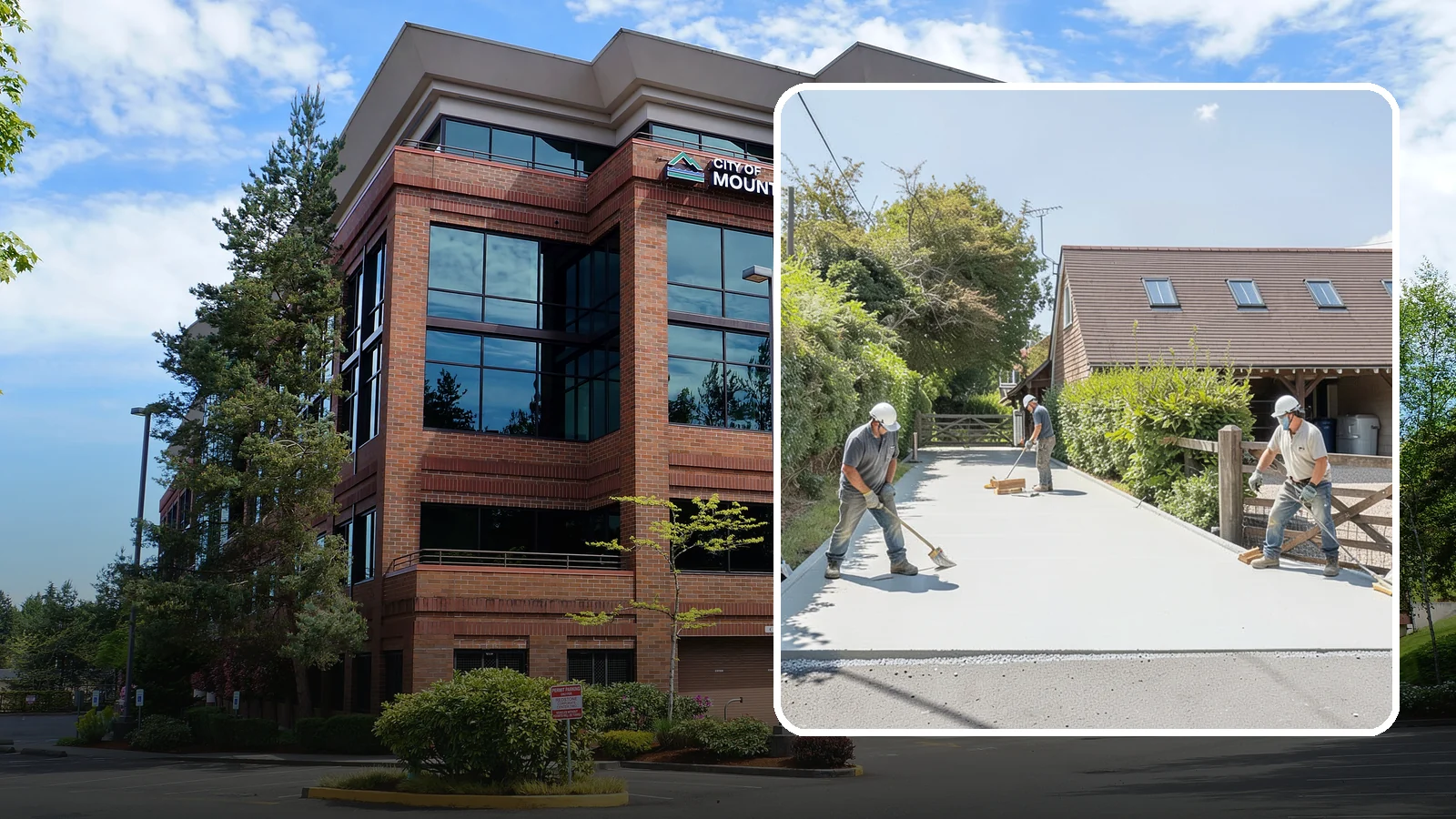 Driveway Apron Installation in Mountlake Terrace, Snohomish County, WA - Building the transition where your driveway meets the street to a smooth, code-compliant, durable standard.