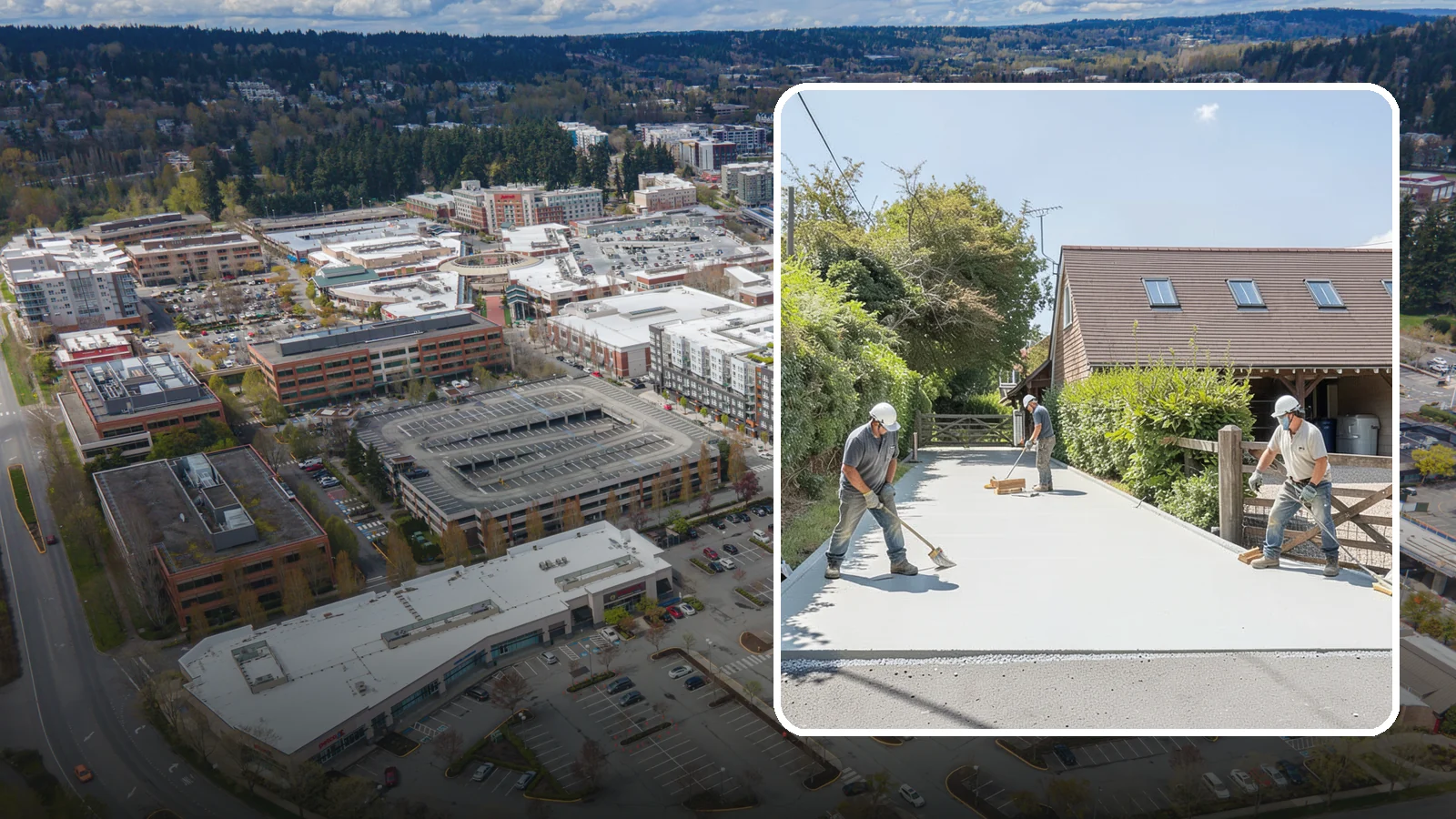 Driveway Apron Installation in Redmond, King County, WA - Building the transition where your driveway meets the street to a smooth, code-compliant, durable standard.