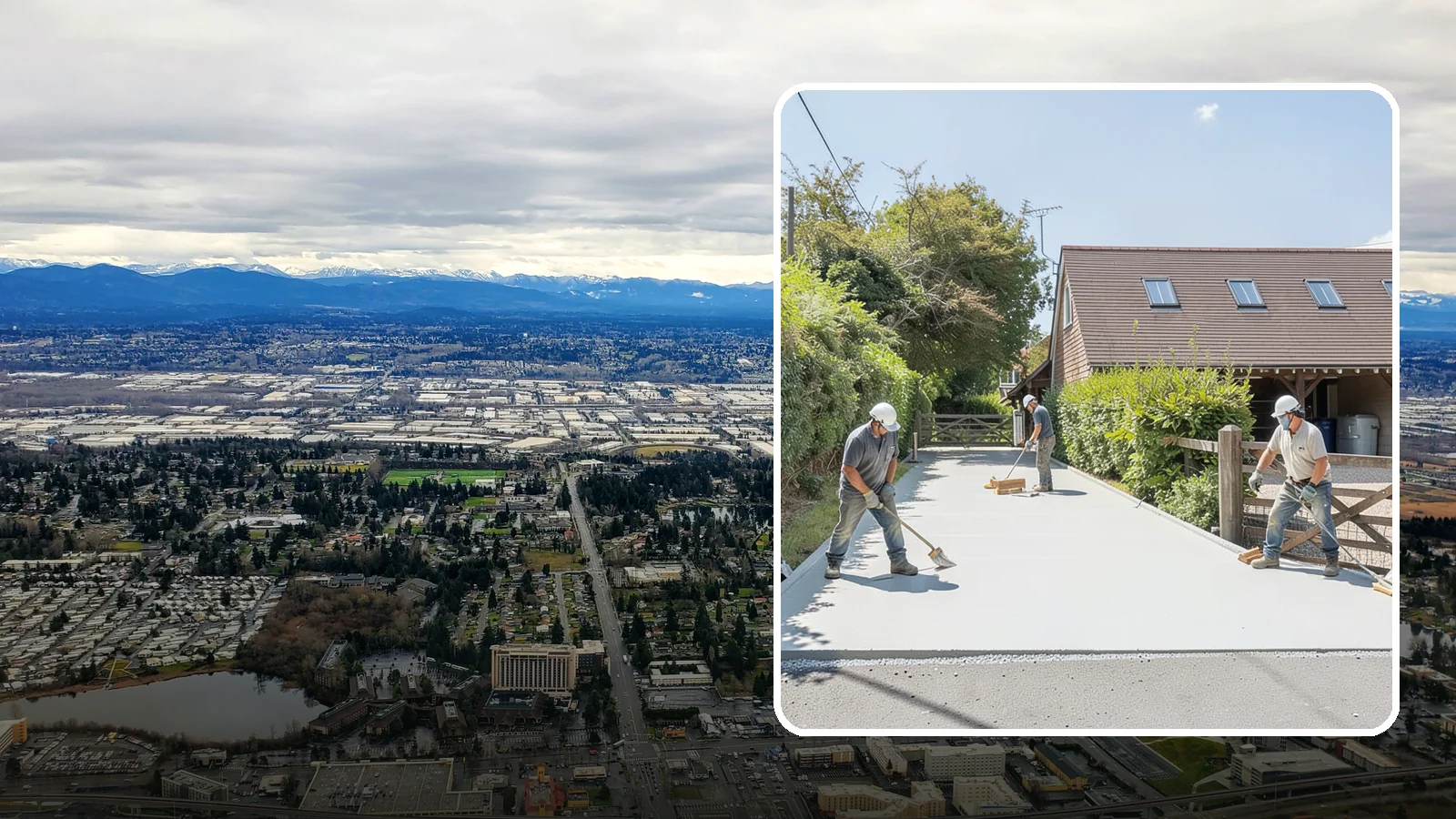 Driveway Apron Installation in SeaTac, King County, WA - Building the transition where your driveway meets the street to a smooth, code-compliant, durable standard.