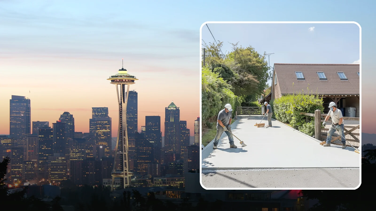 Driveway Apron Installation in Seattle, King County, WA - Building the transition where your driveway meets the street to a smooth, code-compliant, durable standard.