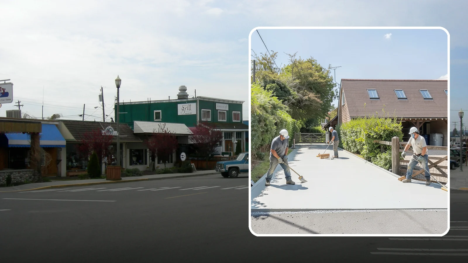 Driveway Apron Installation in Stanwood, Snohomish County, WA - Building the transition where your driveway meets the street to a smooth, code-compliant, durable standard.