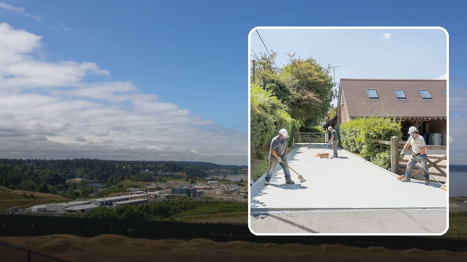 Driveway Apron Installation in University Place, Pierce County, WA - Building the transition where your driveway meets the street to a smooth, code-compliant, durable standard.