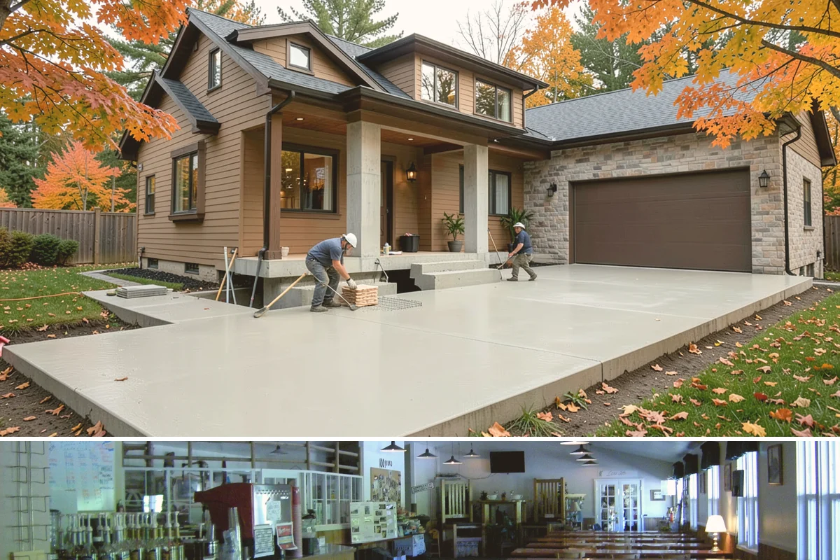Driveway Extension in Black Diamond, King County, WA - The dry summer months allow the new pour to cure and bond cleanly before rains return.