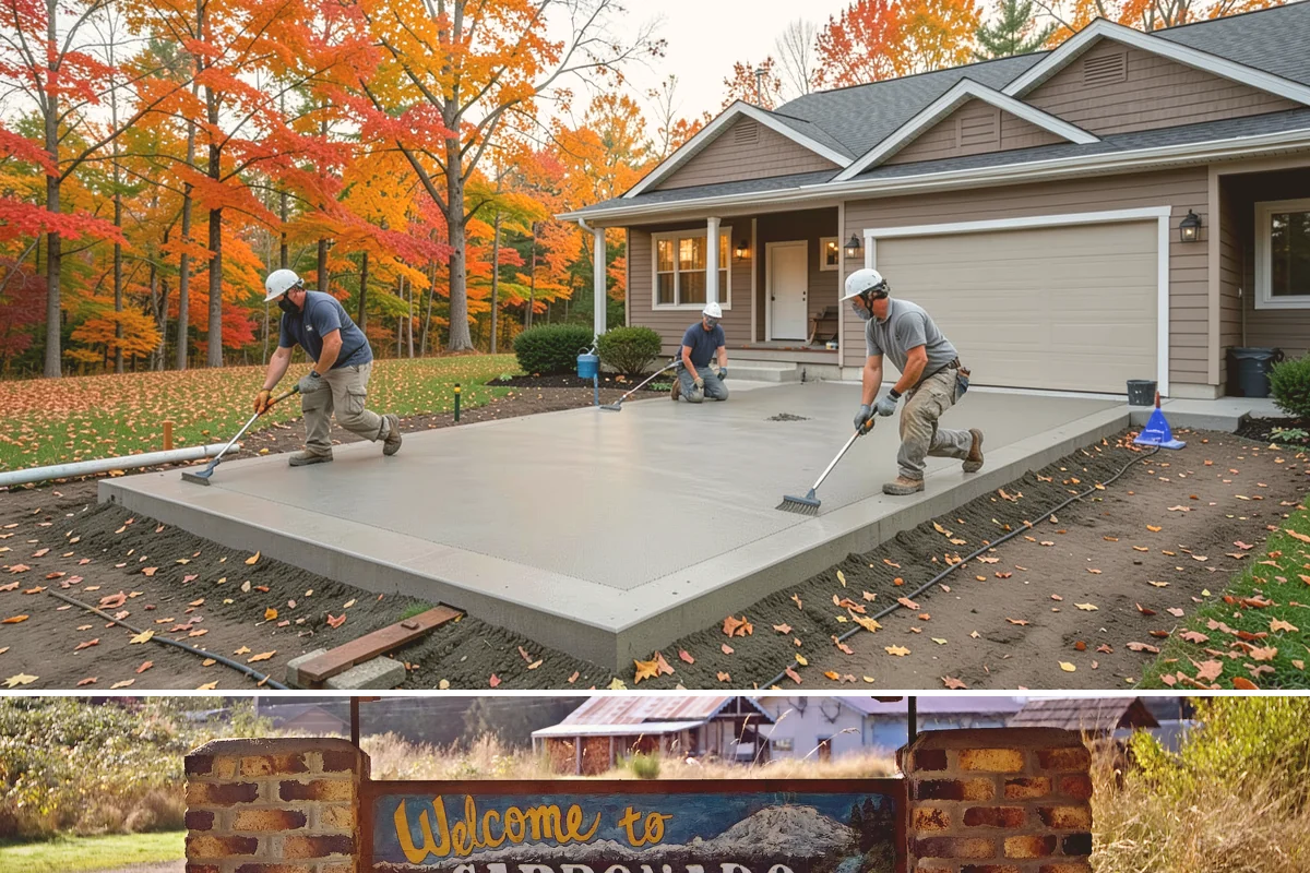 Driveway Extension in Carbonado, Pierce County, WA - The dry summer months allow the new pour to cure and bond cleanly before rains return.