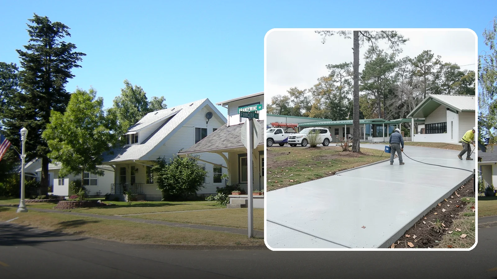 Driveway Extension in DuPont, Pierce County, WA - Add parking or width to your existing driveway with a seamless, properly drained concrete extension.