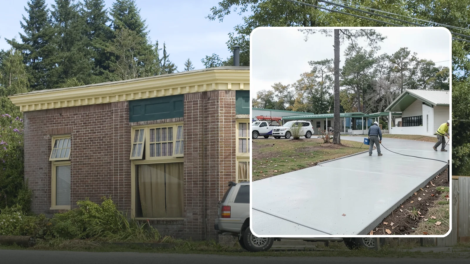 Driveway Extension in Hamilton, Skagit County, WA - Add parking or width to your existing driveway with a seamless, properly drained concrete extension.
