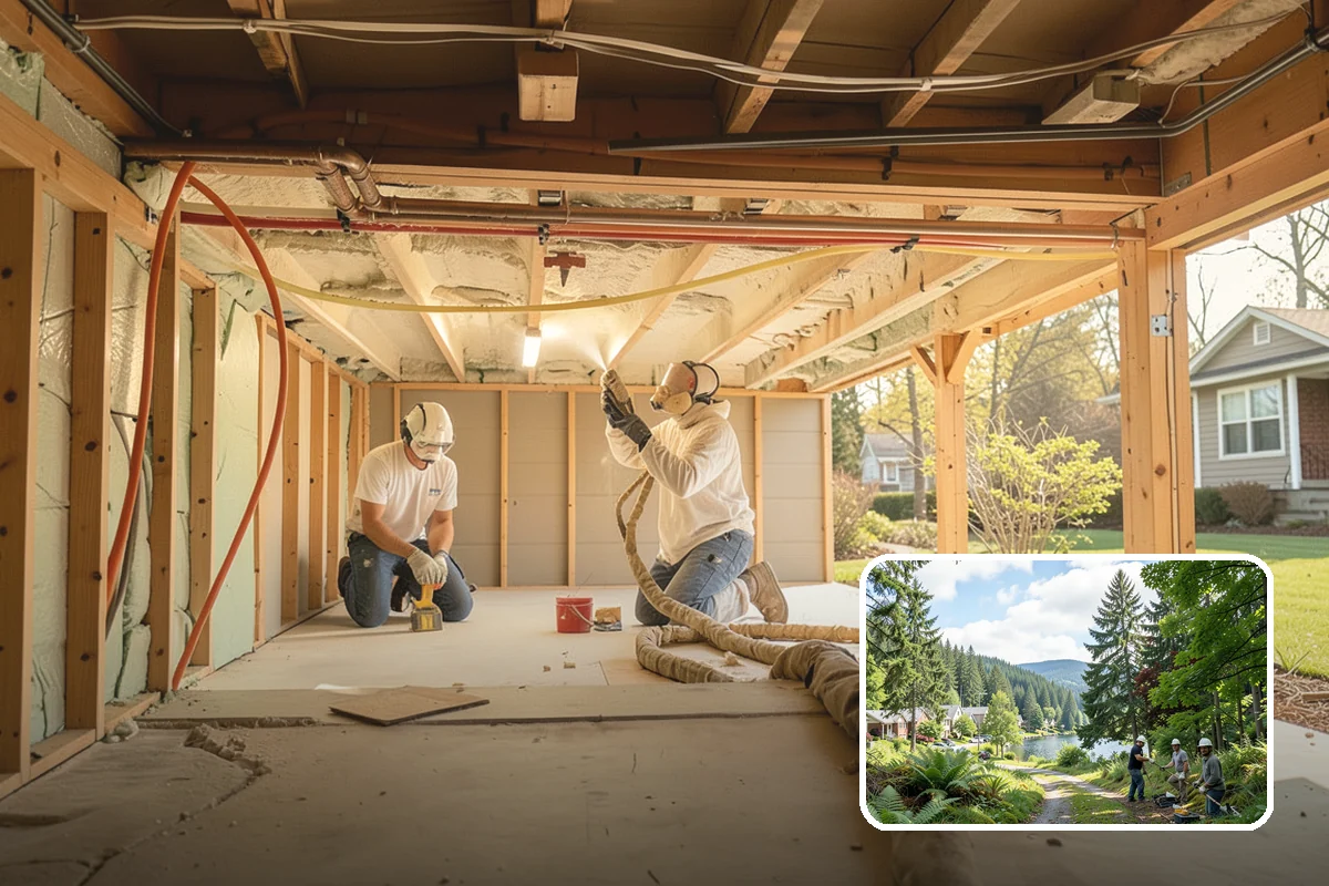 Driveway Extension in Lake Forest Park, King County, WA - Added parking and maneuvering room