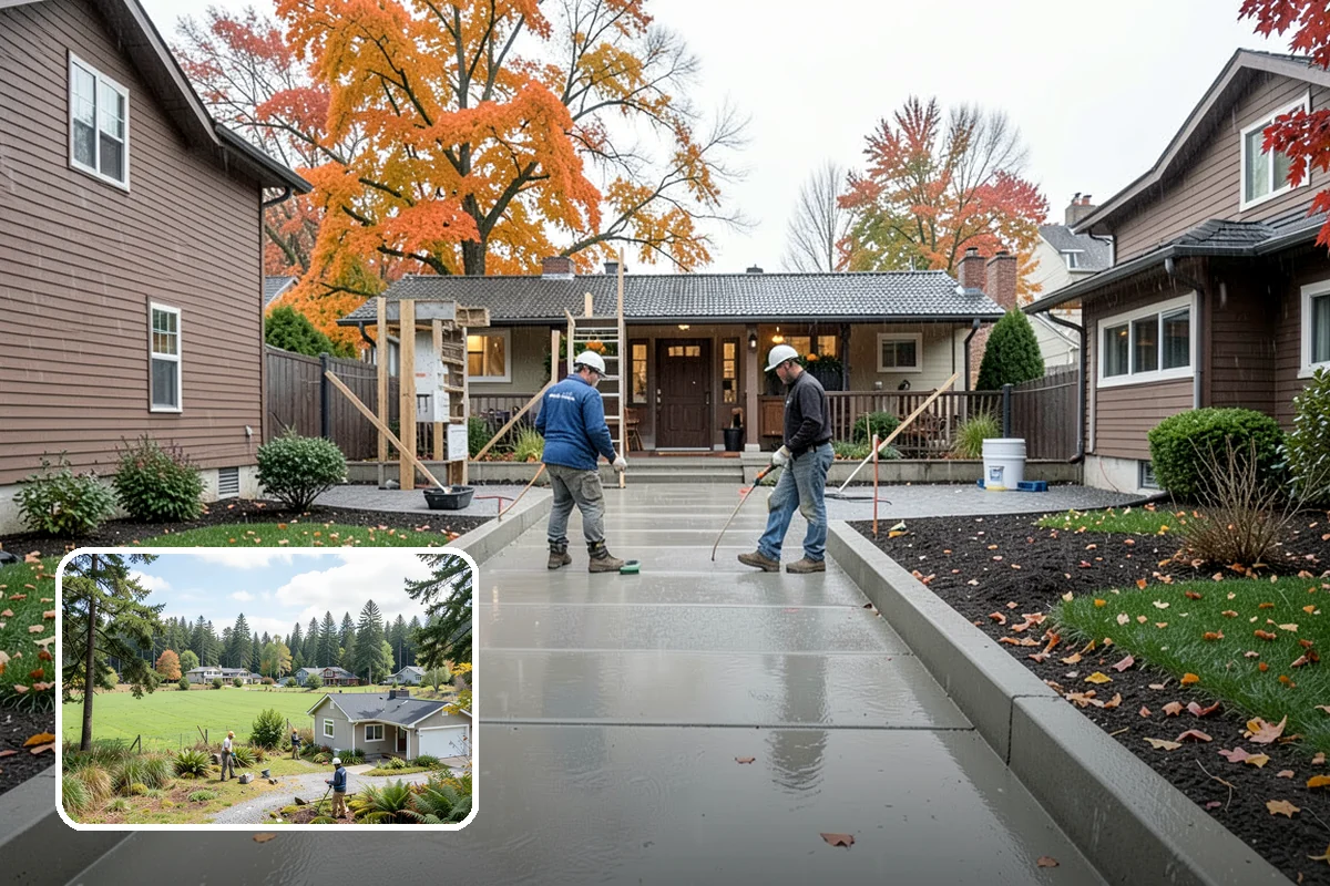 Driveway Extension in Lyman, Skagit County, WA - Added parking and maneuvering room