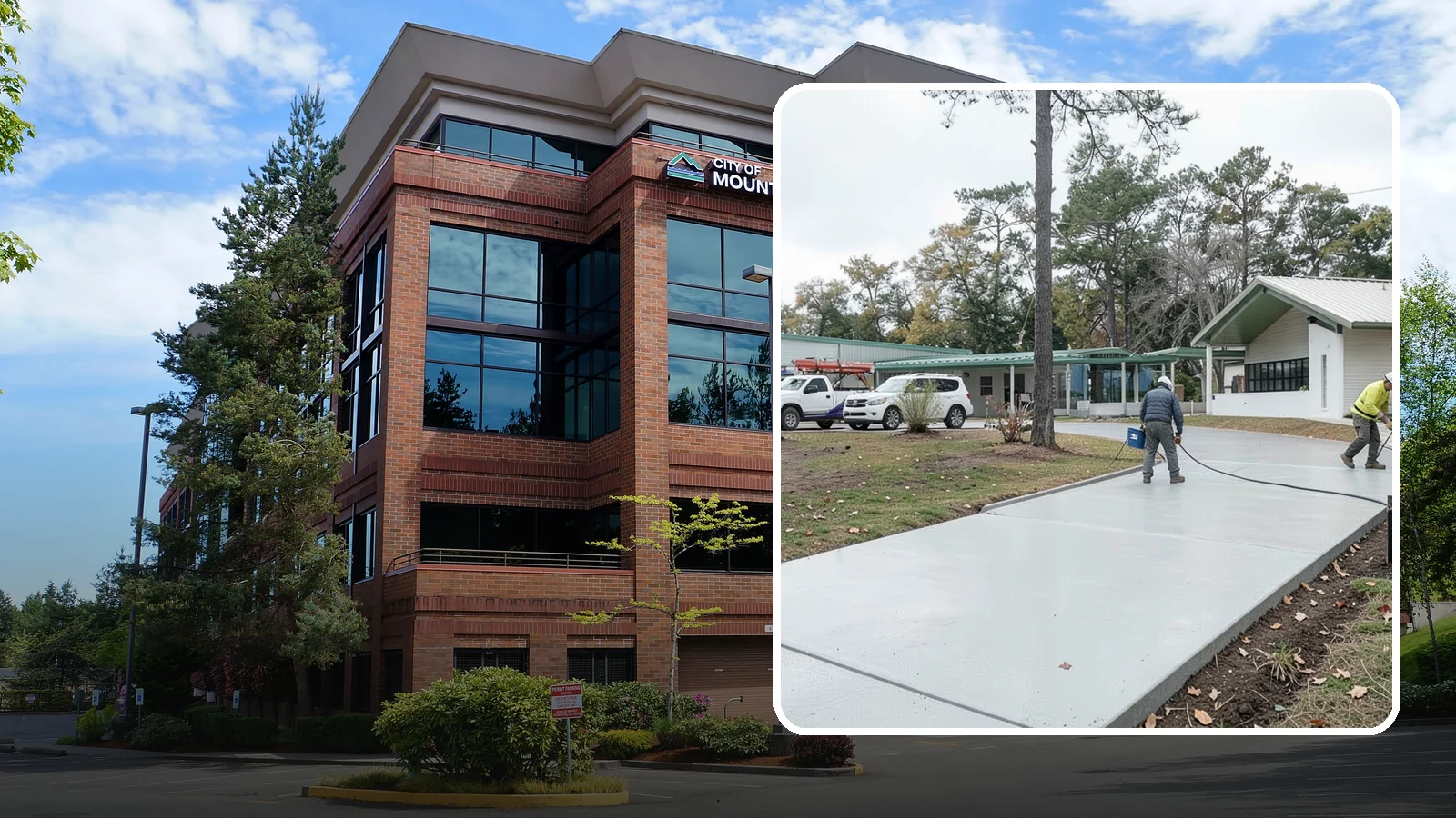Driveway Extension in Mountlake Terrace, Snohomish County, WA - Add parking or width to your existing driveway with a seamless, properly drained concrete extension.