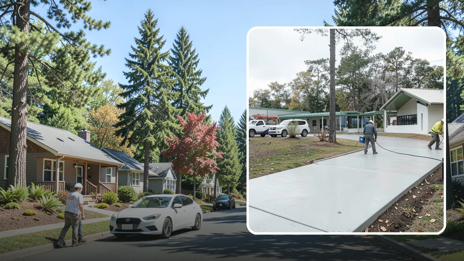 Driveway Extension in Orting, Pierce County, WA - Add parking or width to your existing driveway with a seamless, properly drained concrete extension.