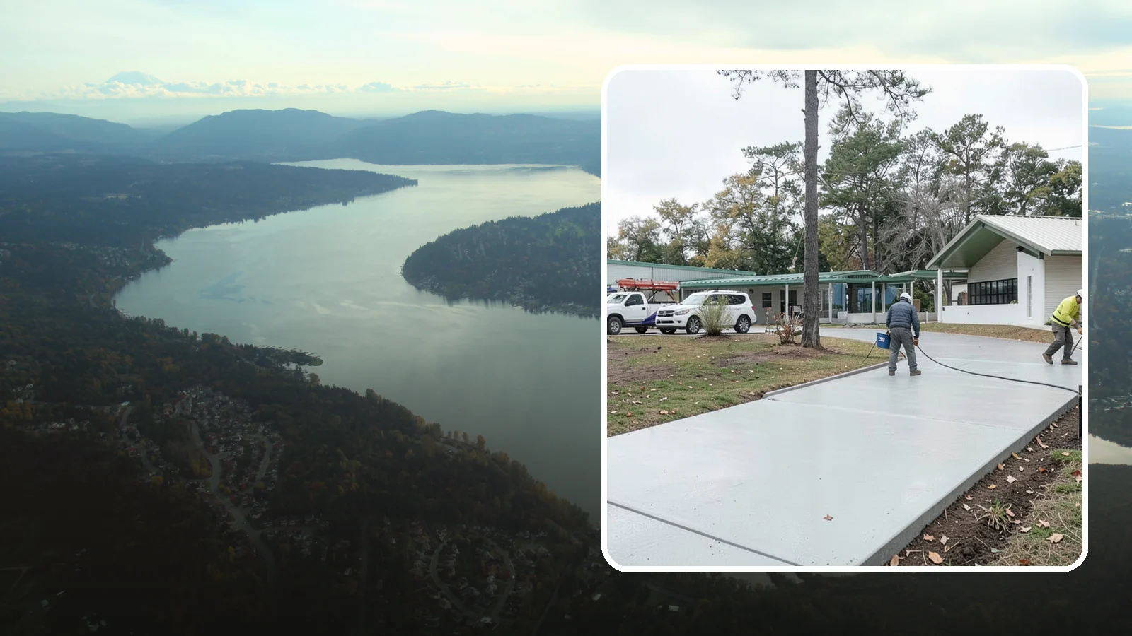 Driveway Extension in Sammamish, King County, WA - Add parking or width to your existing driveway with a seamless, properly drained concrete extension.
