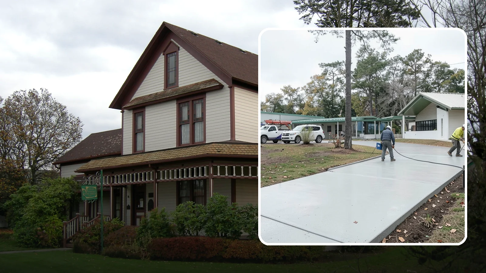 Driveway Extension in Sumner, Pierce County, WA - Add parking or width to your existing driveway with a seamless, properly drained concrete extension.