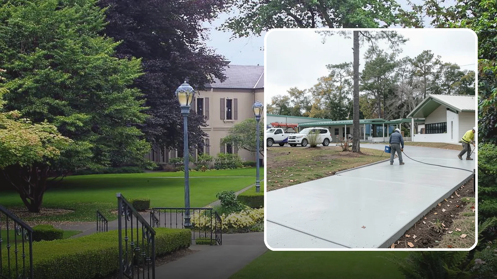 Driveway Extension in Woodinville, King County, WA - Add parking or width to your existing driveway with a seamless, properly drained concrete extension.