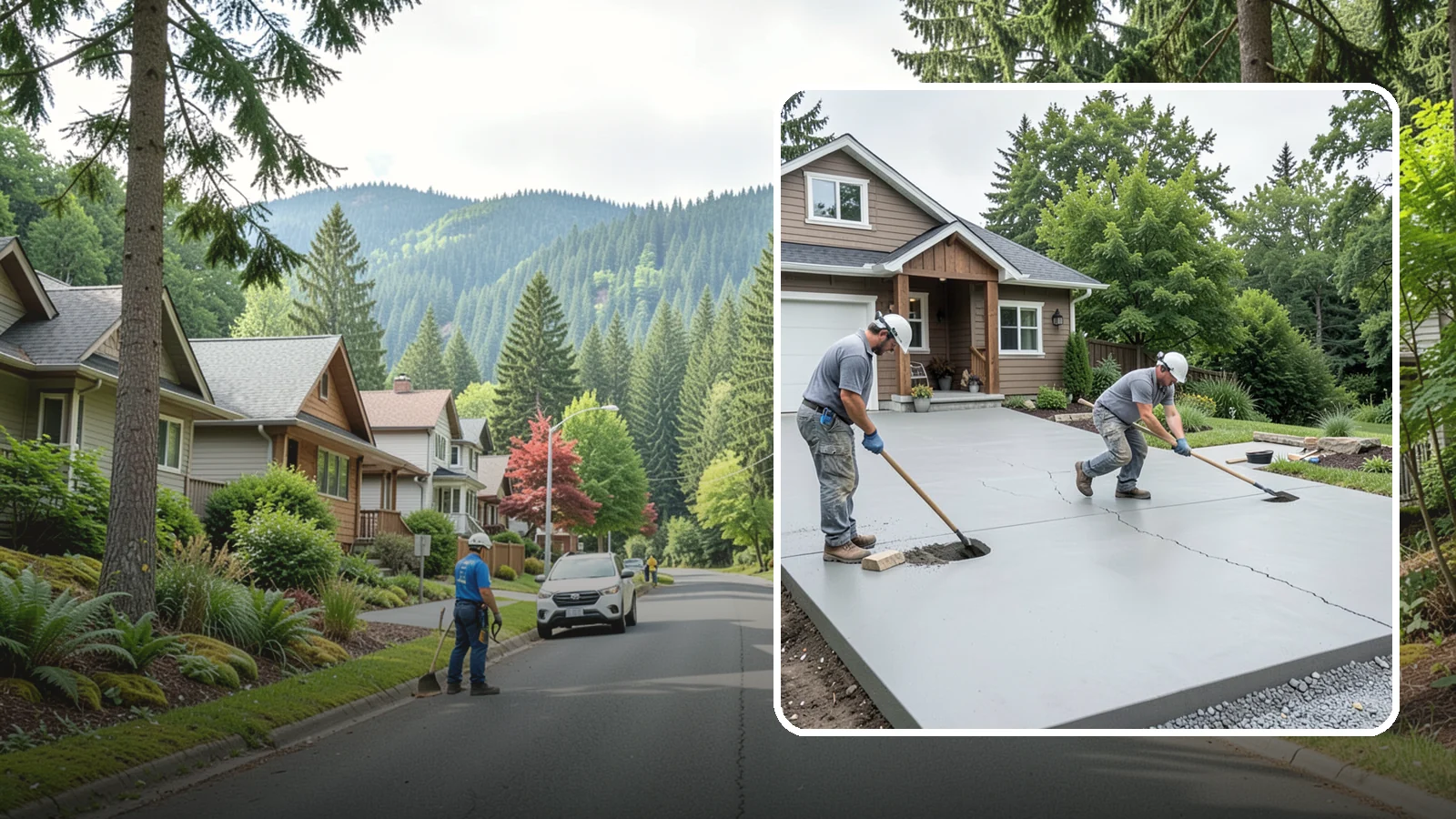 Driveway Repair in Darrington, Snohomish County, WA - Fixing cracks, potholes, settling, and surface damage to extend the life of your existing driveway.