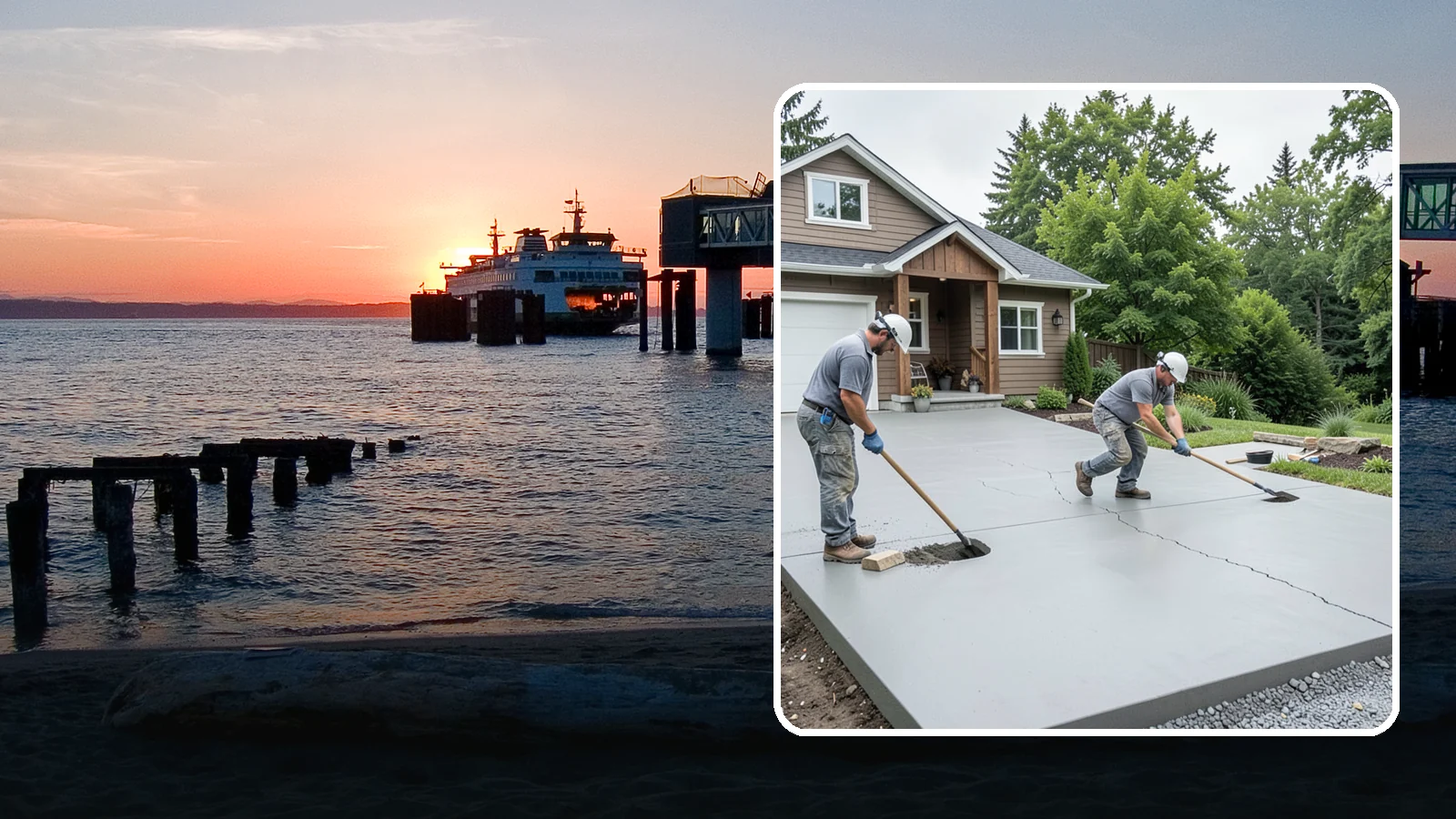 Driveway Repair in Edmonds, Snohomish County, WA - Fixing cracks, potholes, settling, and surface damage to extend the life of your existing driveway.