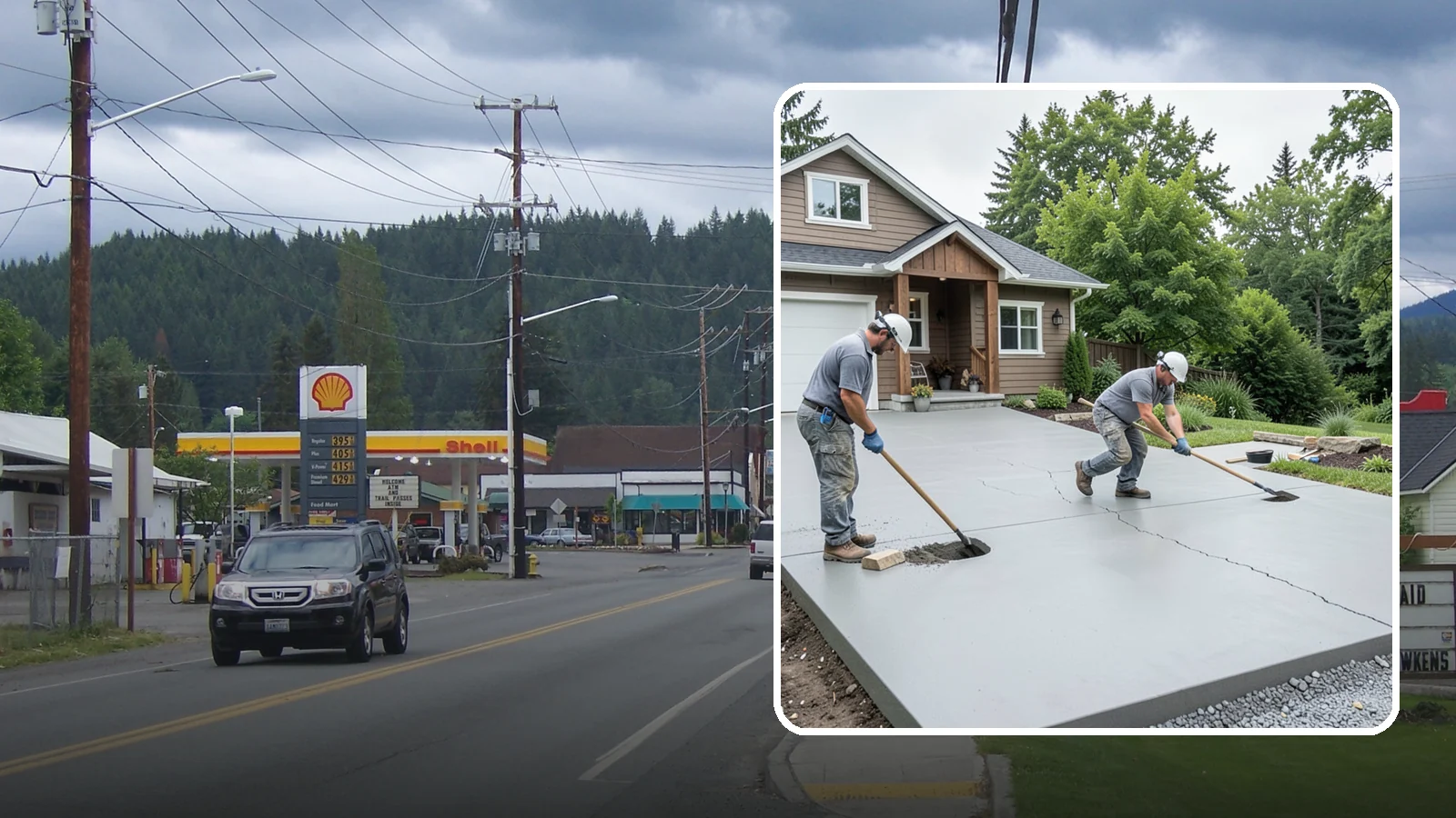 Driveway Repair in Granite Falls, Snohomish County, WA - Fixing cracks, potholes, settling, and surface damage to extend the life of your existing driveway.