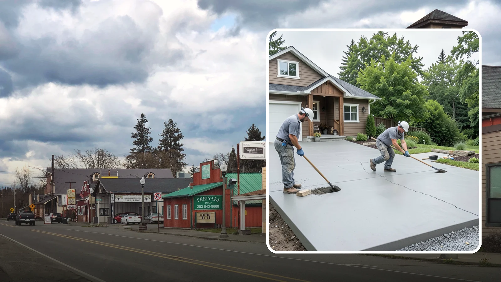 Driveway Repair in Roy, Pierce County, WA - Fixing cracks, potholes, settling, and surface damage to extend the life of your existing driveway.
