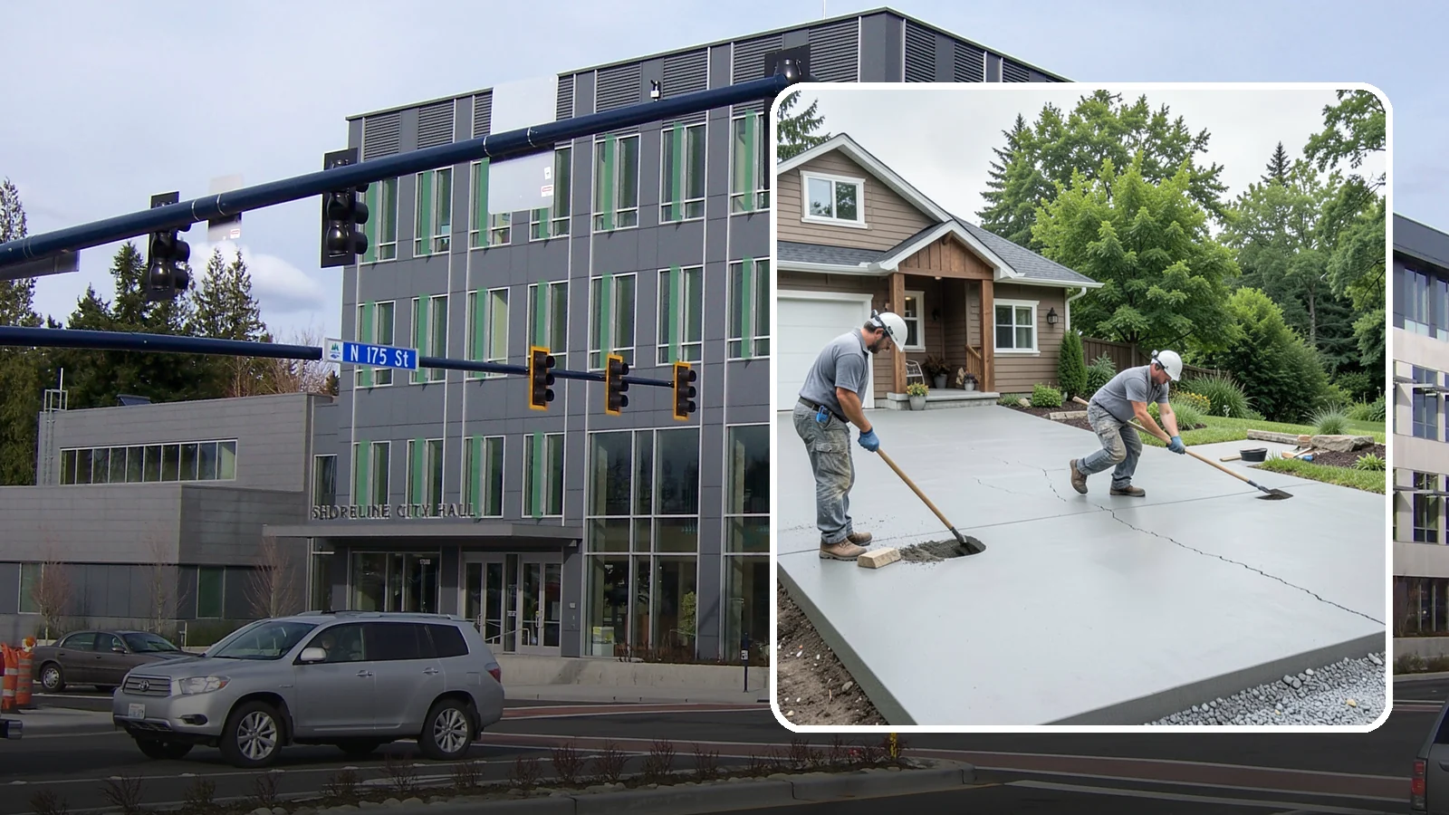 Driveway Repair in Shoreline, King County, WA - Fixing cracks, potholes, settling, and surface damage to extend the life of your existing driveway.