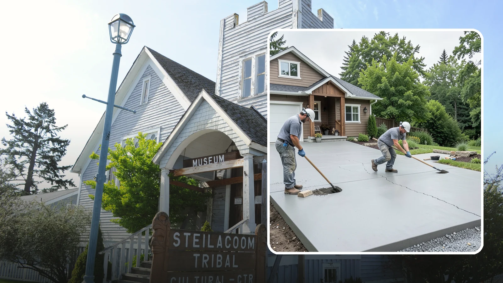 Driveway Repair in Steilacoom, Pierce County, WA - Fixing cracks, potholes, settling, and surface damage to extend the life of your existing driveway.