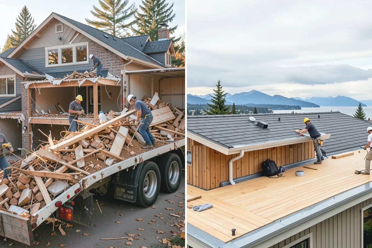 Driveway Replacement in Buckley, Pierce County, WA - Remove and dispose of the existing driveway