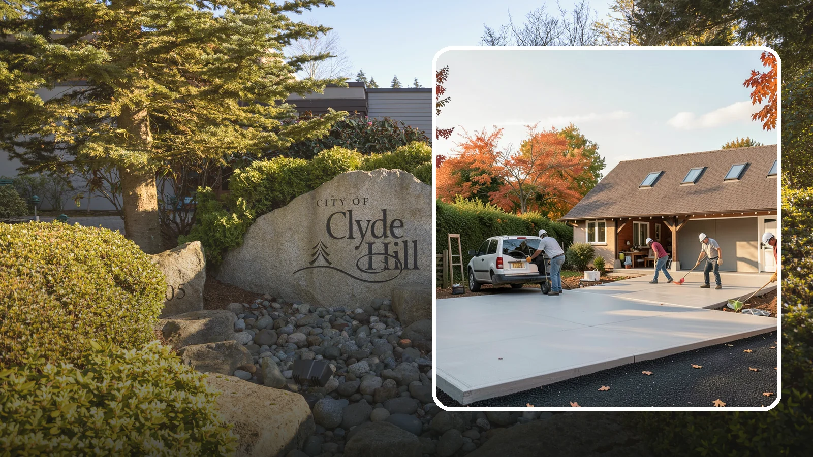 Driveway Replacement in Clyde Hill, King County, WA - Removing a failed or worn driveway and rebuilding it with a fresh base and a new surface of your choice.