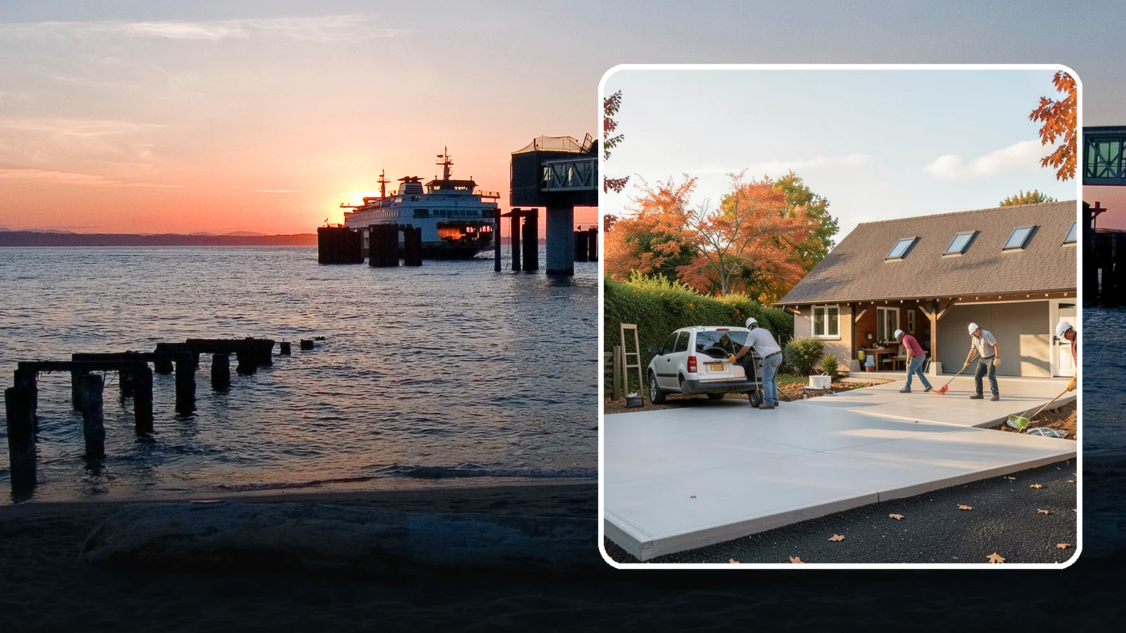 Driveway Replacement in Edmonds, Snohomish County, WA - Removing a failed or worn driveway and rebuilding it with a fresh base and a new surface of your choice.