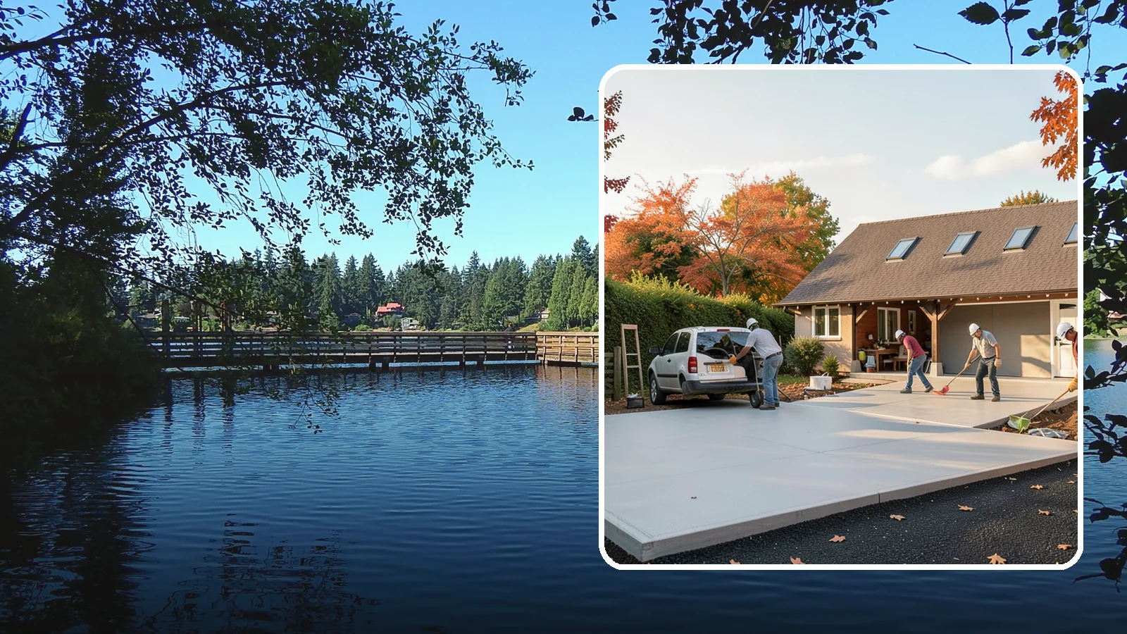 Driveway Replacement in Federal Way, King County, WA - Removing a failed or worn driveway and rebuilding it with a fresh base and a new surface of your choice.