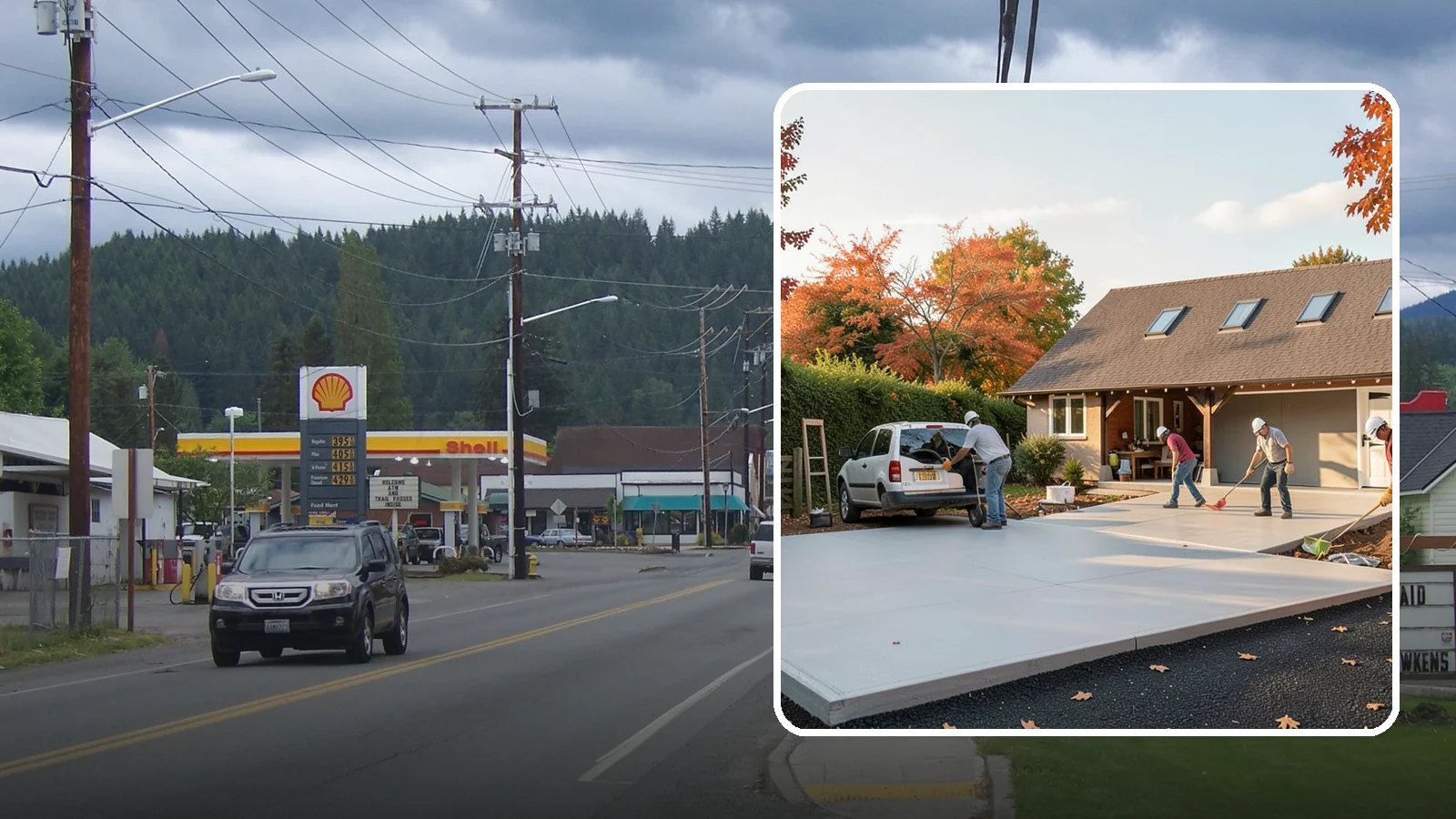 Driveway Replacement in Granite Falls, Snohomish County, WA - Removing a failed or worn driveway and rebuilding it with a fresh base and a new surface of your choice.