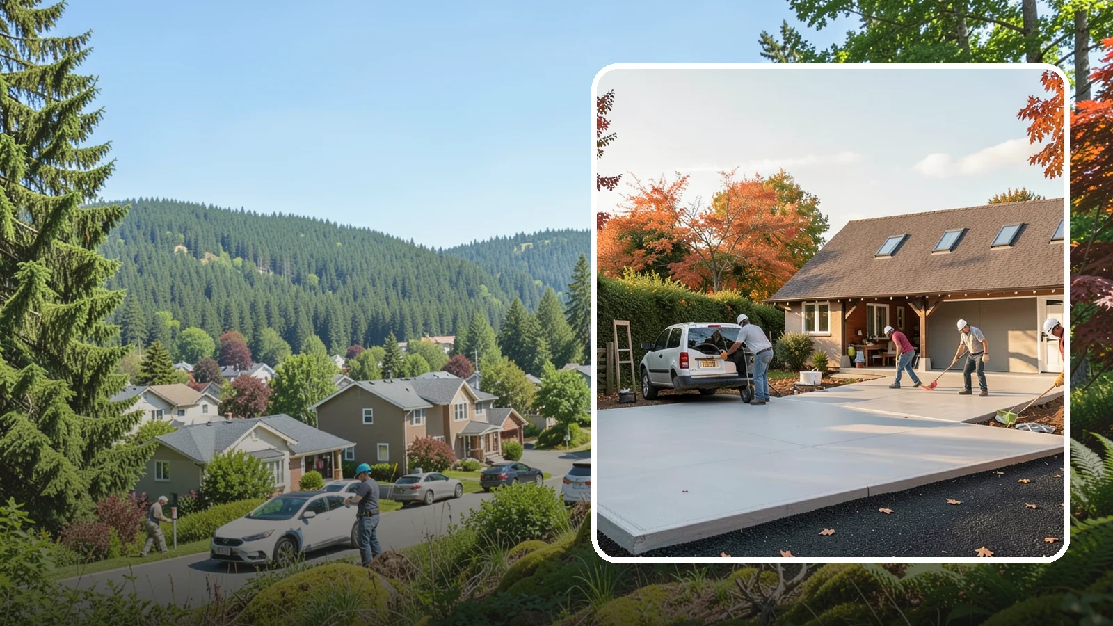 Driveway Replacement in Index, Snohomish County, WA - Removing a failed or worn driveway and rebuilding it with a fresh base and a new surface of your choice.