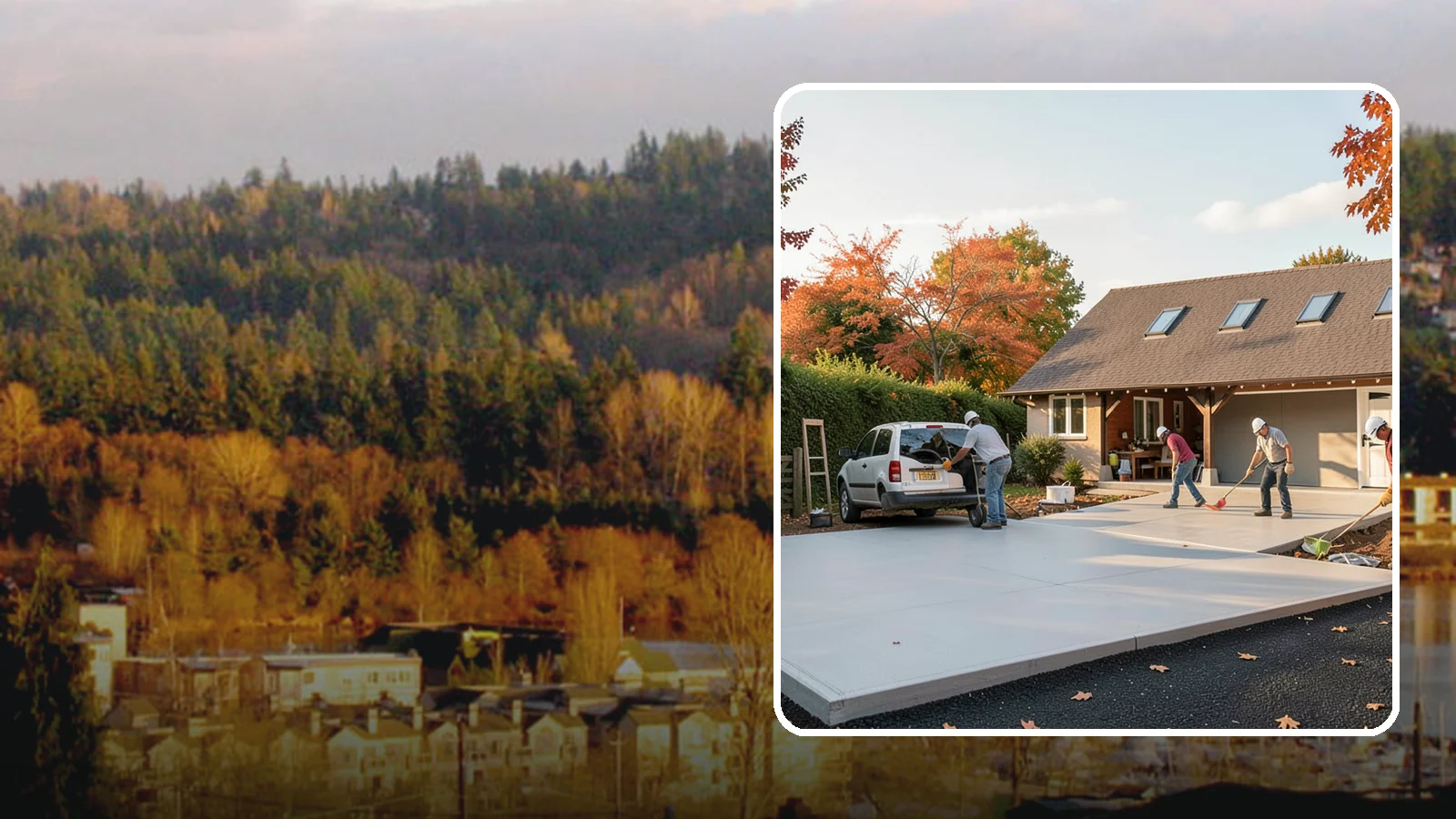 Driveway Replacement in Kenmore, King County, WA - Removing a failed or worn driveway and rebuilding it with a fresh base and a new surface of your choice.