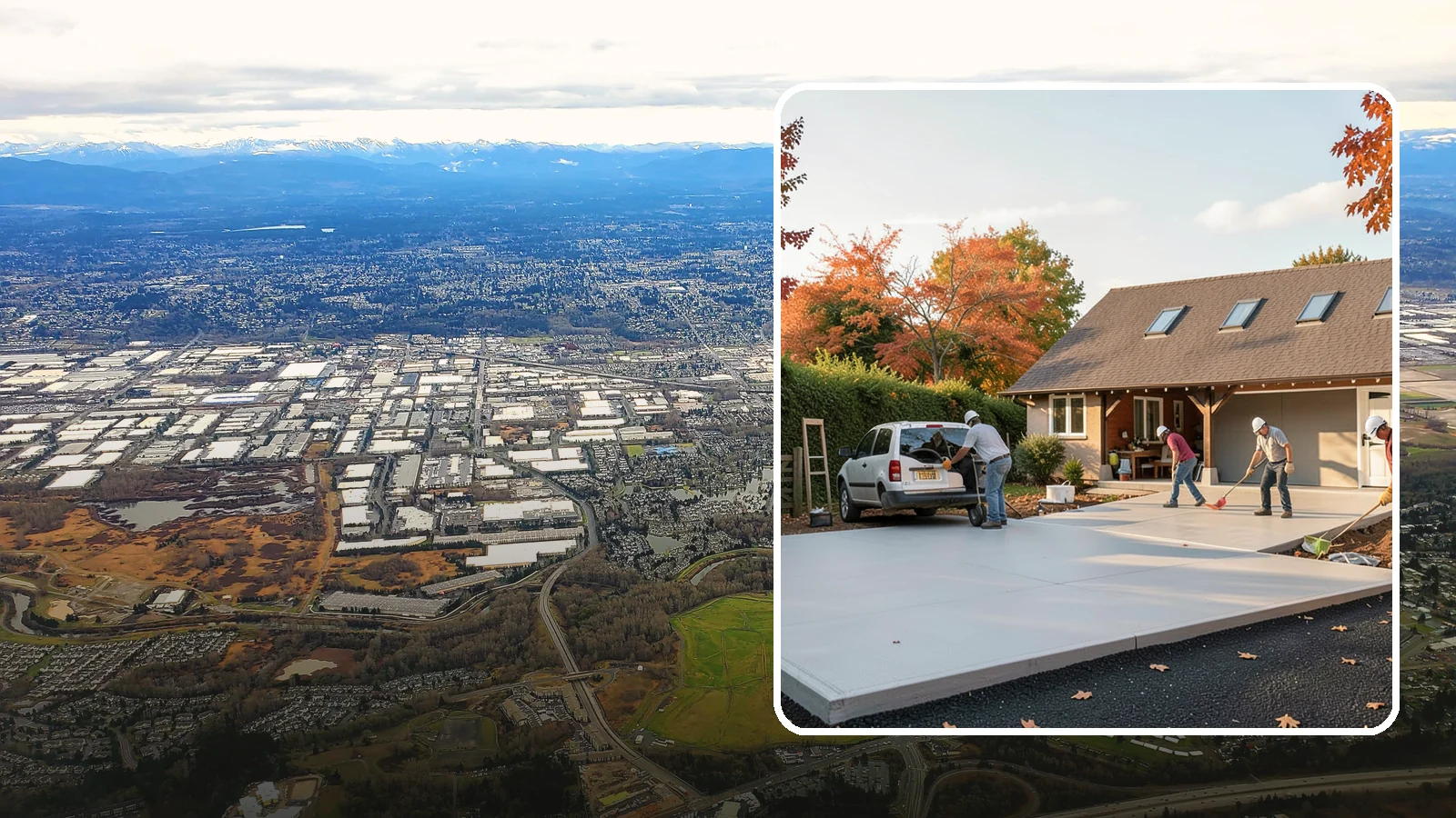 Driveway Replacement in Kent, King County, WA - Removing a failed or worn driveway and rebuilding it with a fresh base and a new surface of your choice.
