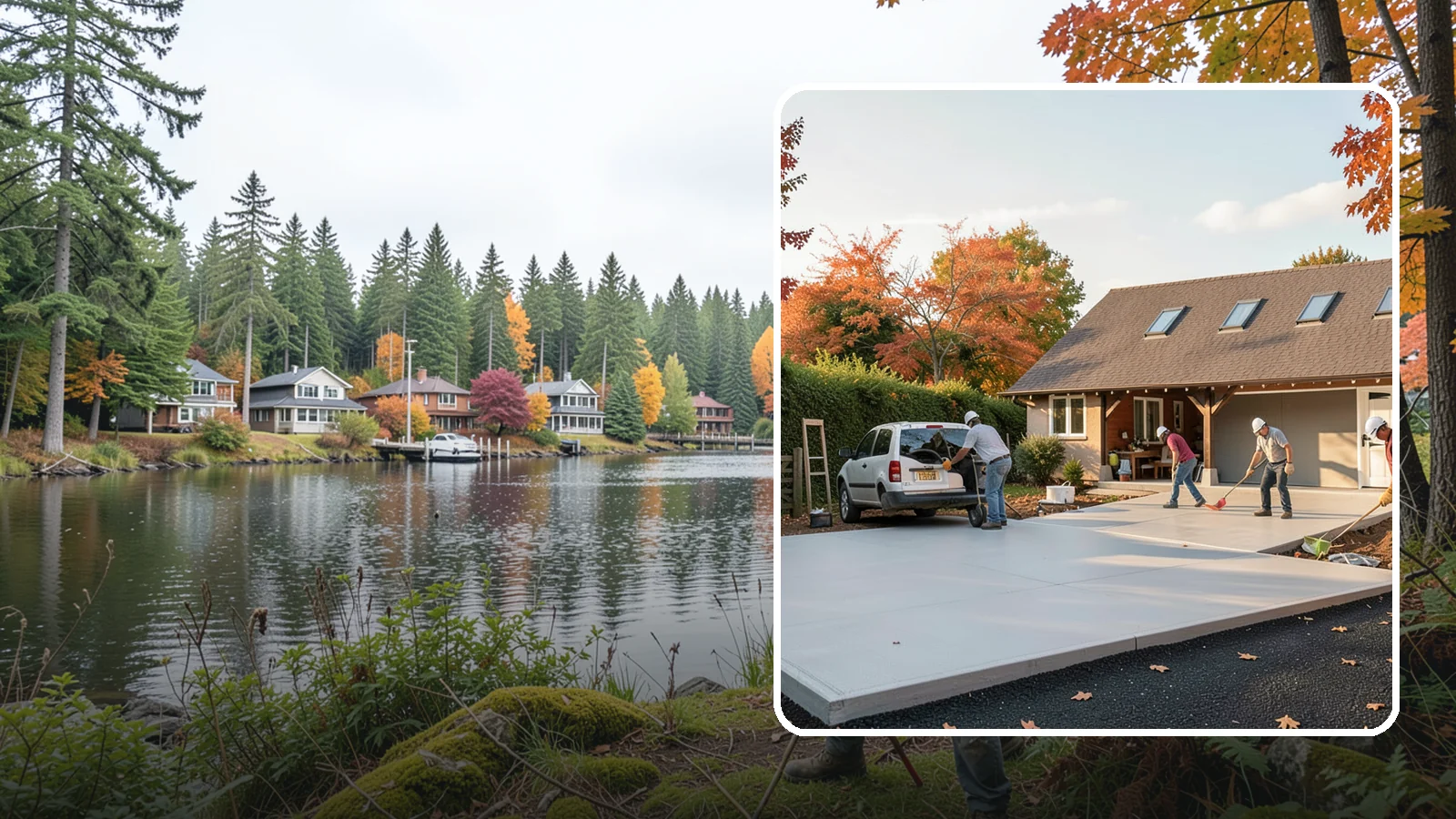 Driveway Replacement in La Conner, Skagit County, WA - Removing a failed or worn driveway and rebuilding it with a fresh base and a new surface of your choice.