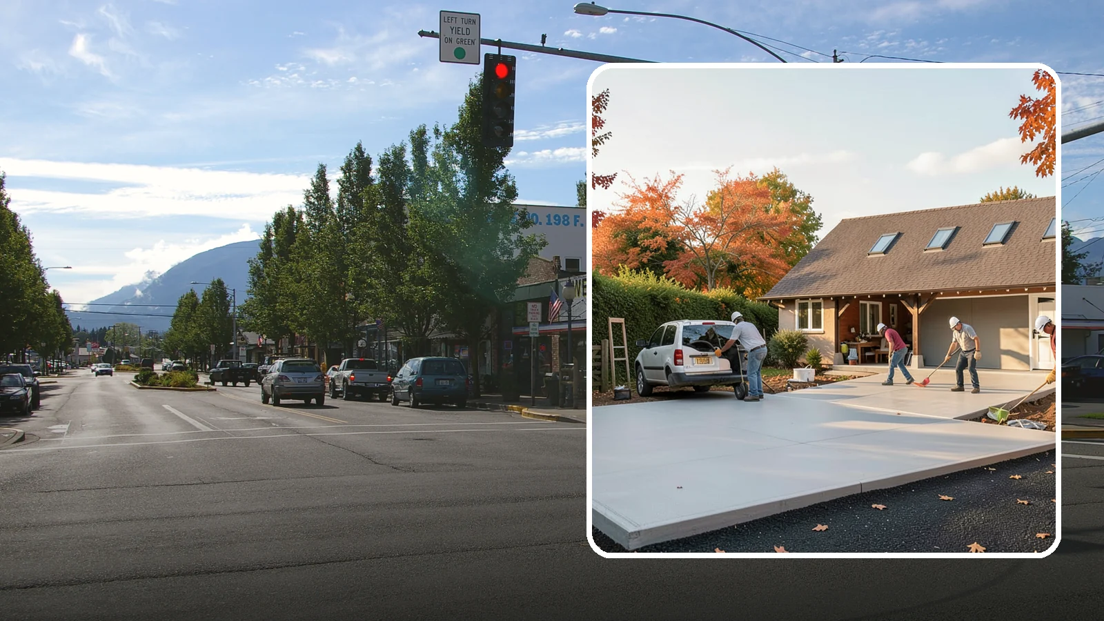 Driveway Replacement in North Bend, King County, WA - Removing a failed or worn driveway and rebuilding it with a fresh base and a new surface of your choice.