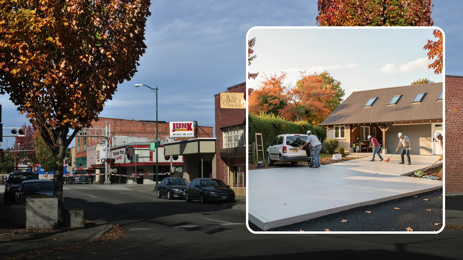 Driveway Replacement in Puyallup, Pierce County, WA - Removing a failed or worn driveway and rebuilding it with a fresh base and a new surface of your choice.