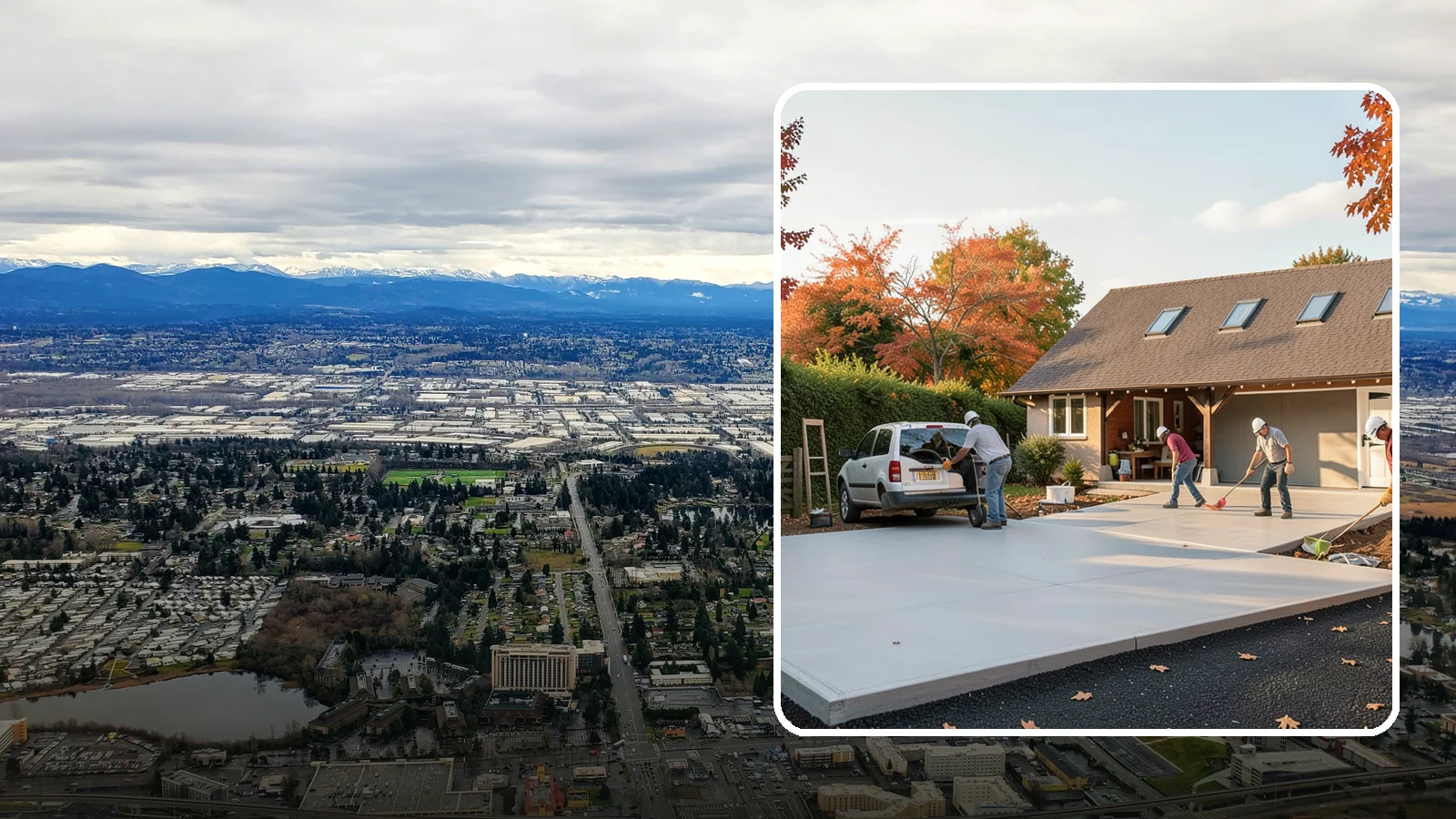 Driveway Replacement in SeaTac, King County, WA - Removing a failed or worn driveway and rebuilding it with a fresh base and a new surface of your choice.