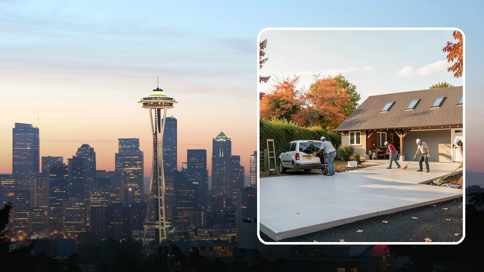 Driveway Replacement in Seattle, King County, WA - Removing a failed or worn driveway and rebuilding it with a fresh base and a new surface of your choice.