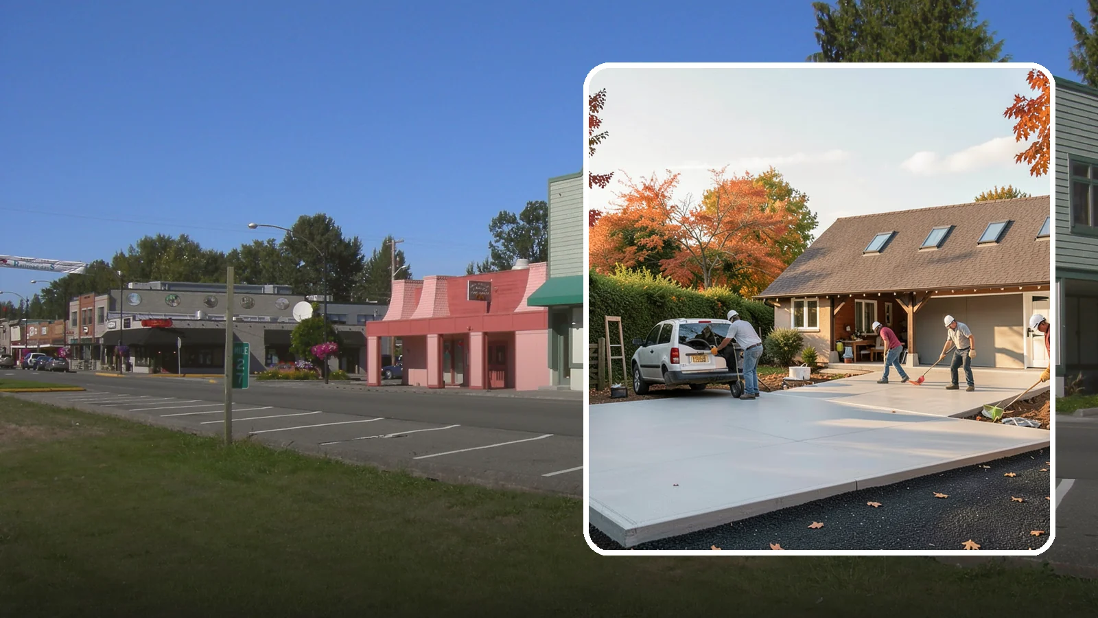 Driveway Replacement in Snoqualmie, King County, WA - Removing a failed or worn driveway and rebuilding it with a fresh base and a new surface of your choice.