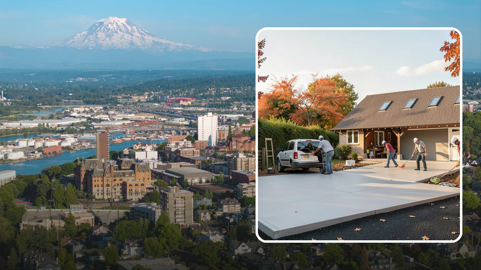 Driveway Replacement in Tacoma, Pierce County, WA - Removing a failed or worn driveway and rebuilding it with a fresh base and a new surface of your choice.