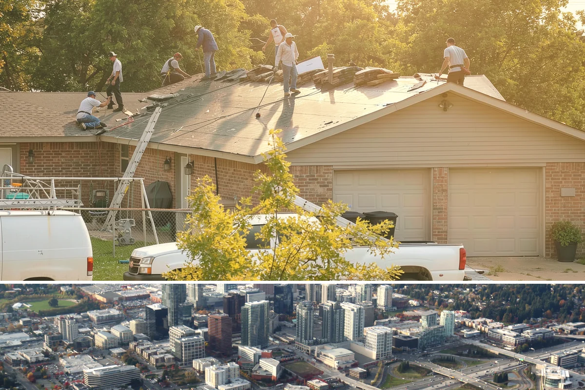 Dry Rot Repair in Bellevue, King County, WA - Drier months allow the repair area to fully dry before rebuilding and sealing.