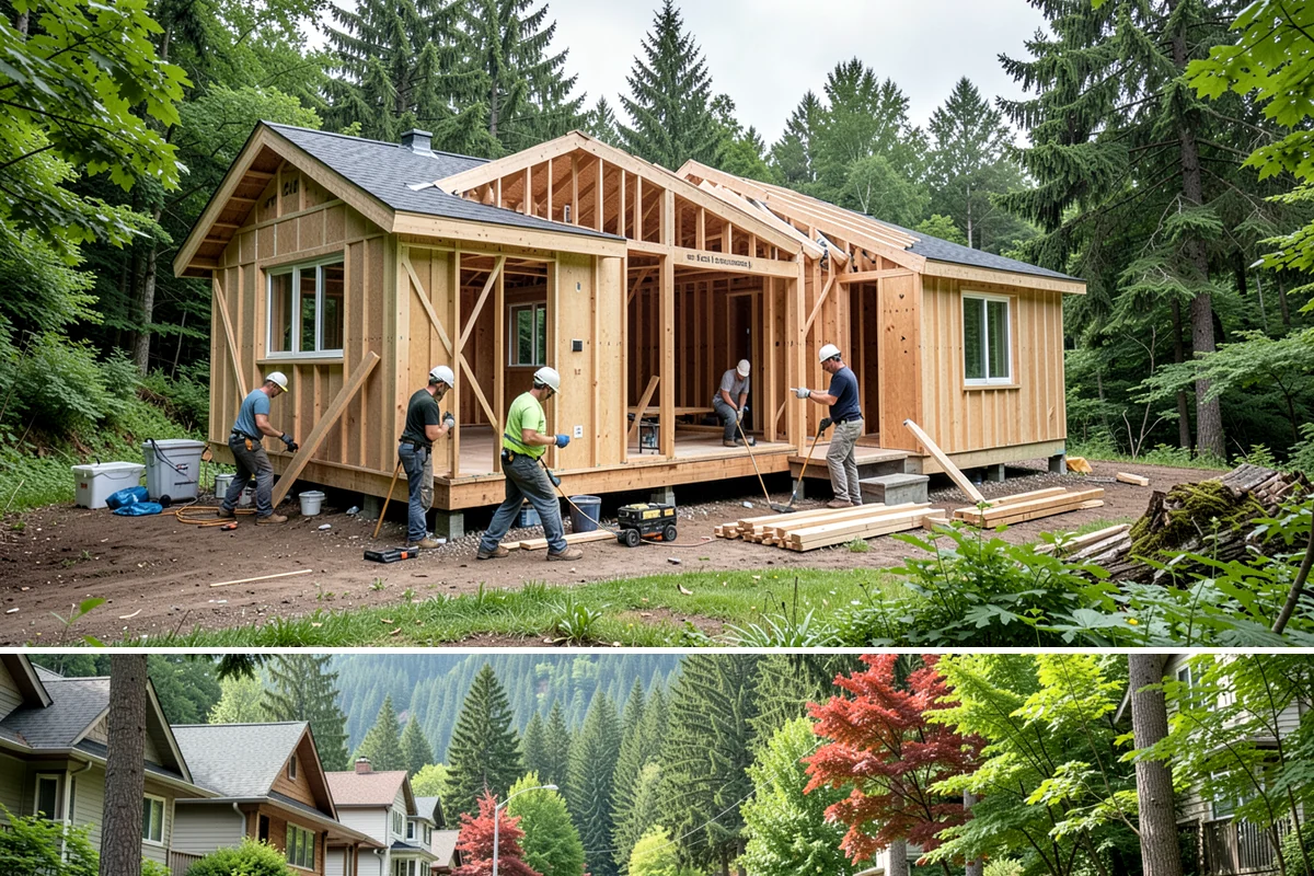 Dry Rot Repair in Darrington, Snohomish County, WA - Drier months allow the repair area to fully dry before rebuilding and sealing.